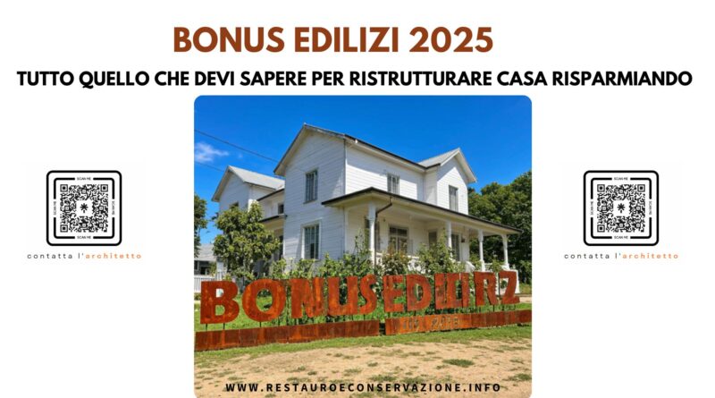 Bonus edilizi 2025: ultime novità